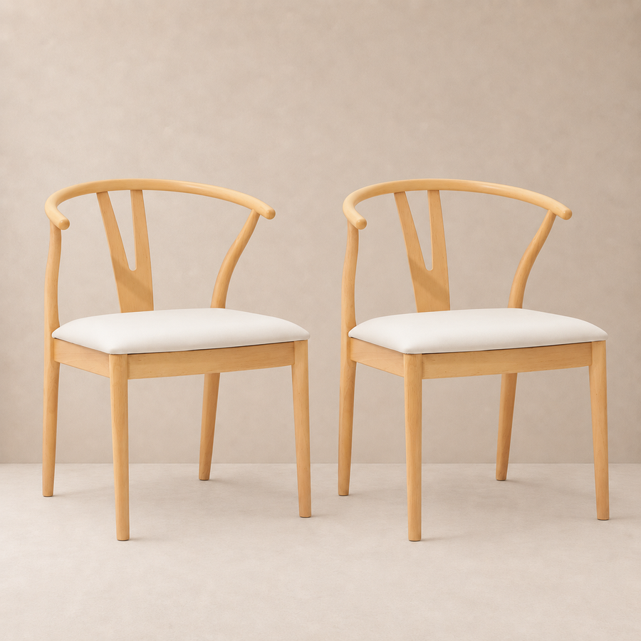 Bois clair et blanc